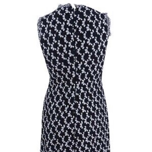 Tommy Hilfiger Two-Tone Lace High-Neck Dress - Picture 8 of 8